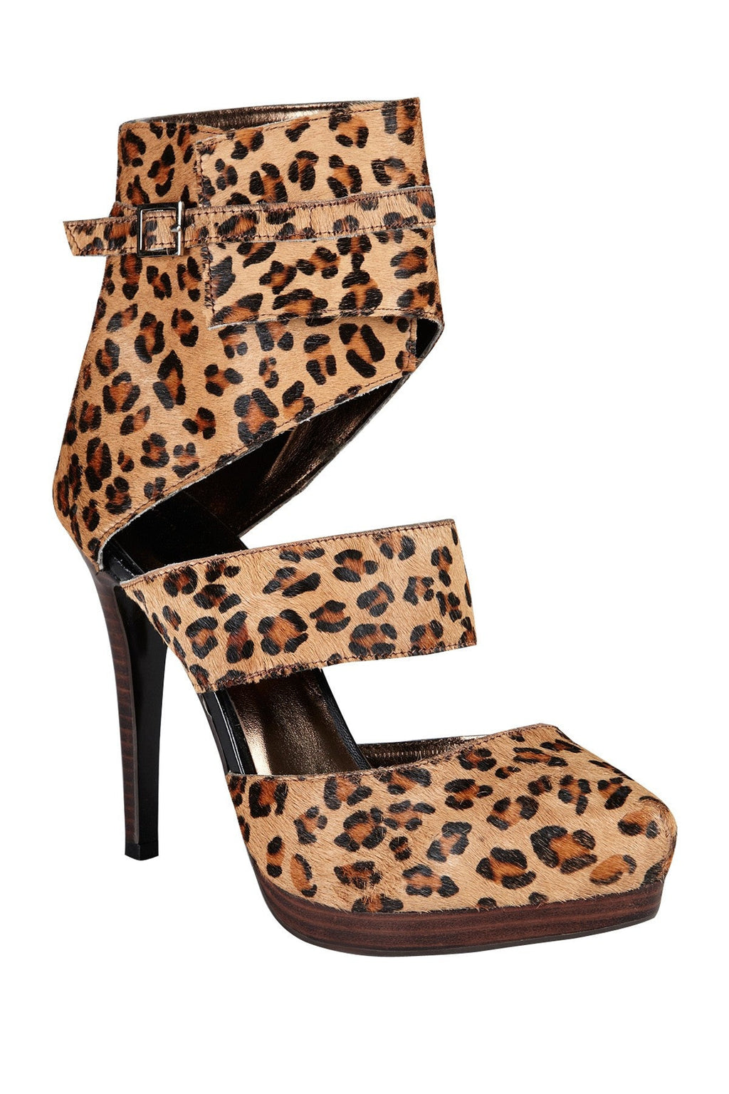 LANVIN Leopard Print High Heels – 3.5" Heel, Adjustable Strap